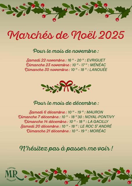 Affiche marchs de noel 2025